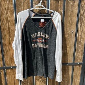 Harley-Davidson Black and White Woman’s Shirt